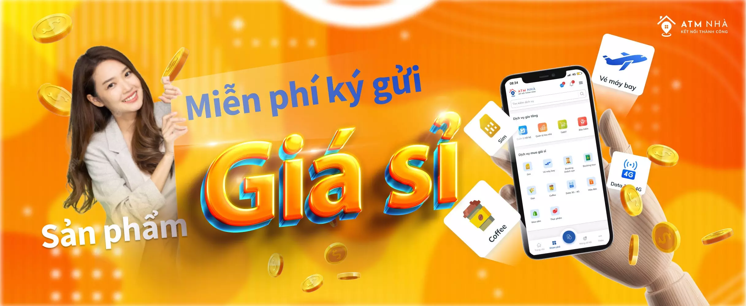 Miễn phí ký gửi sản phẩm giá sỉ