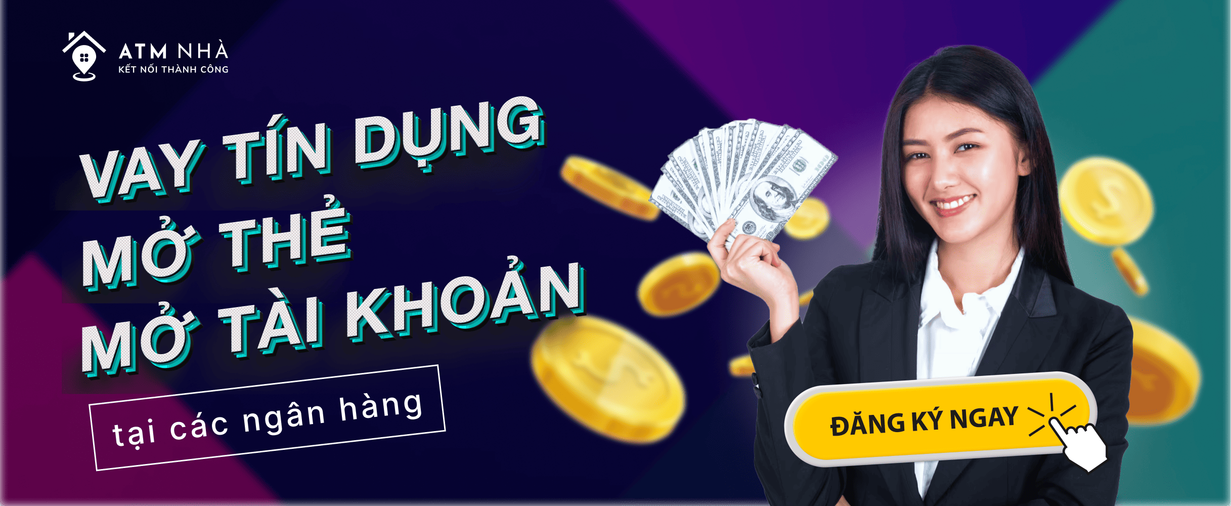 Vay tín dụng mở thẻ mở tài khoản